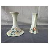 Bavarian Porcelain Candlestick and Hat Pin Holder