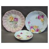 Hand-painted Plates & Saucer