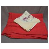 Vintage linen tablecloths