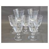 Kusak Crystal's 'Regency' claret pattern glasses