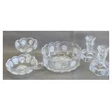Vintage Avon 91st Anniversary Fostoria Clear Glass