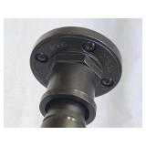 adjustable black metal tension shower rod