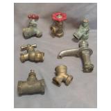 brass and metal plumbing fixtures