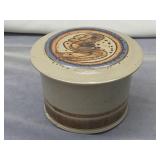 vintage studio pottery stoneware butter bell-as is