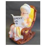 vintage Lefton 'Retirement Fund' ceramic bank