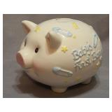 glazed ceramic piggy bank
