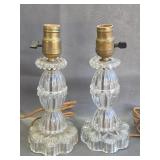 pair of vintage mid-century boudoir lamps