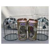 vintage 'Song Birds' & bird cages