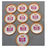 vintage Foremost Creamed Cottage Cheese tin lids