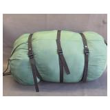 Green Coleman sleeping bag