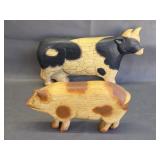 Americana folk art style farm animals