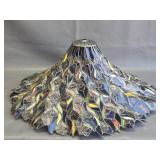 Tiffany-style leaded stained glass lamp shade