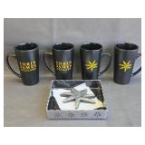 Tobin James Cellars logo mugs & napkin holder