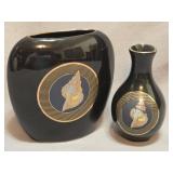 Fuji Clos China Glazed Ceramic Vases