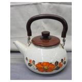 vintage 1970s enamel teapot from Sanko Ware