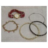 vintage costume jewelry bracelets watch bangles