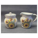 Home & Garden Party Sunflower Cream & Sugar