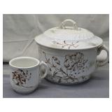 antique chamber pot set
