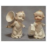 porcelain musical cherub figurines