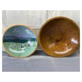 Wood Bowls - 1 cracked