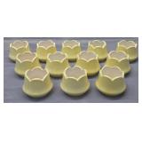 vintage yellow ceramic planters