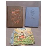 vintage Hardcover Heidi & sequel by Johanna Spyri