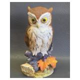 vintage Great Horned Owl porcelain figurine