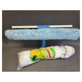 2in1 window washer and squeegee combo & mop refill