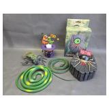 Halloween Animated Doorbell, snakes, bug, candle