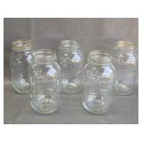 Vintage Bicentennial Liberty Bell Mason Jars