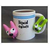 Hallmark Hoops & Yoyo Liquid Assets mug coin bank