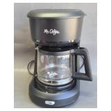 Mr. Coffee 5-Cup Switch Coffee Maker in black