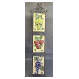Home Interiors Sonoma Villa fruit wall plaque