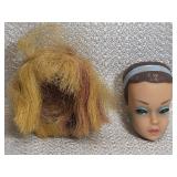 1963 Fashion Queen Barbie head & wig - as is