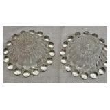 1950s  Boopie Glass Candlestick Holders