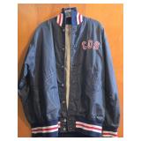 COS blue vintage snap-front bomber jacket