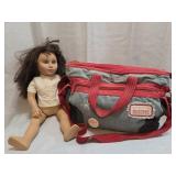 Tollytots doll & American Girl Denim Tote