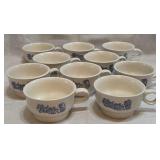 vintage Pfaltzgraff Yorktowne flat cups/soup bowls