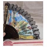 Vintage Fabric Hand Fan