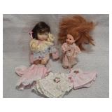 vintage mini baby dolls and doll clothes