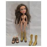 Bratz Yasmin fashion doll & shoes - as is