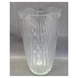 Vintage Clear Cut Glass Vase