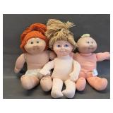 2 vintage Cabbage Patch Kids & baby doll
