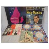 collection of vintage vinyl records