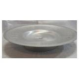 hand-wrought aluminum rotating lazy susan