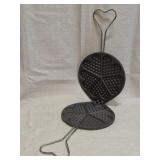 Scandinavian heart-shaped pizzelle maker