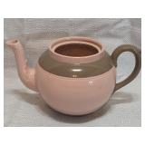 pink and brown two-tone teapot