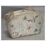 Vintage  Asian Brocade Silk Box Purse