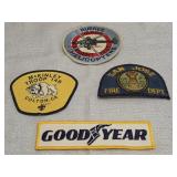 vintage embroidered and fabric patches