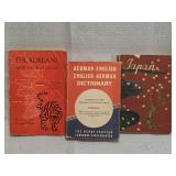 Vtg books-East Asian culture & dictionary